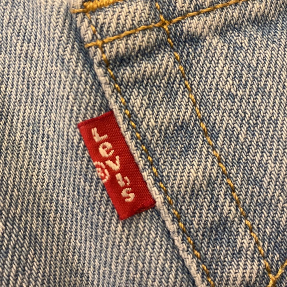 Levi’s 501 button fly high waisted jean short sz 26 waist - Picture 7 of 10
